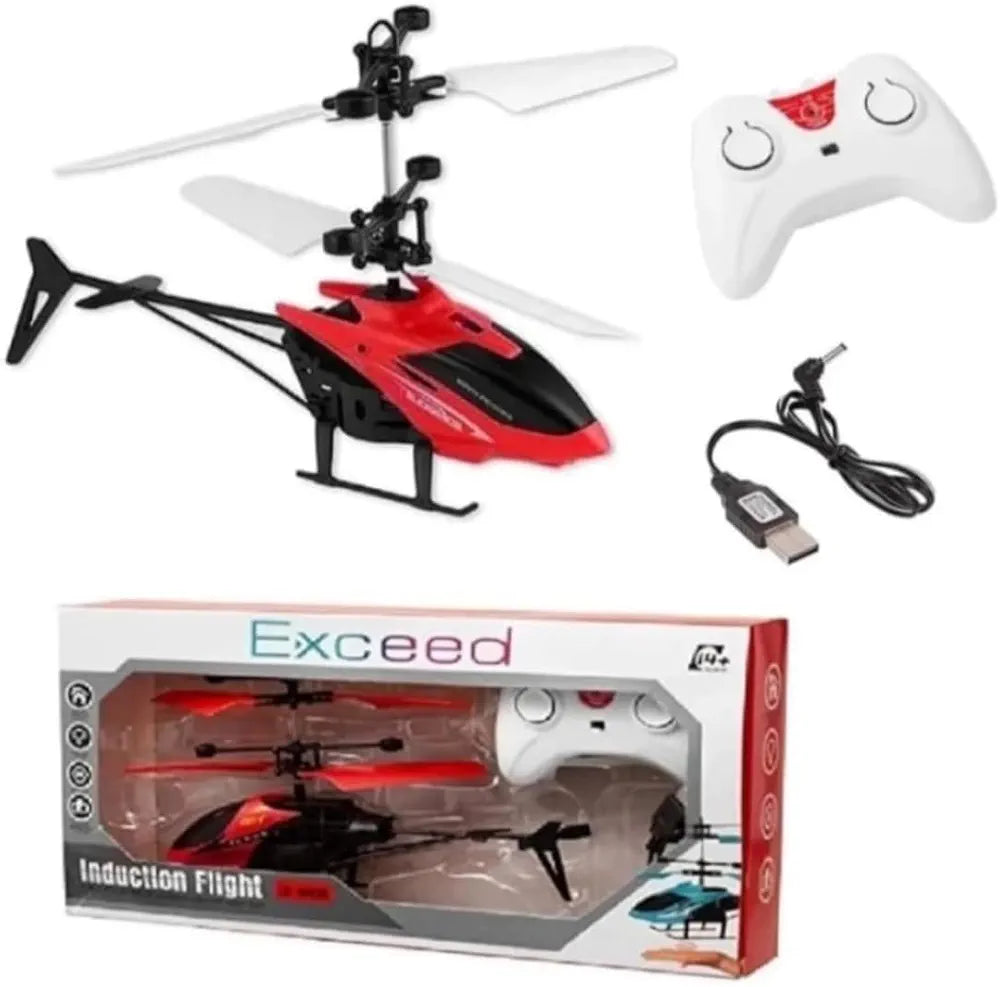 Remote Control Exceed Helicopter with USB Charging Cable for 4 years above age group kids