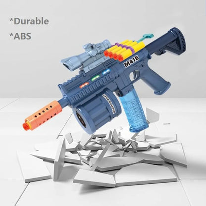 3 in 1 M416 Soft Bomb, Bubble, Electric Gun with light & music