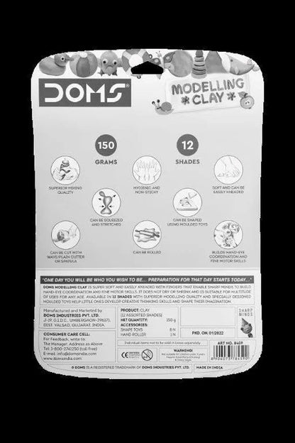 Doms Modelling Clay 12 shades