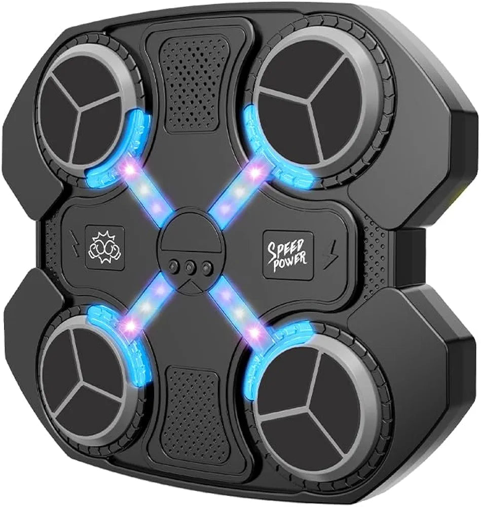 Music Boxing Machine, Smart Boxing Machine with Bluetooth Connection, Wall Mounted Electronic Intelligent, Boxing Target with Boxing Gloves for Adult Kid Home Exercises for Home, Indoor and Gym