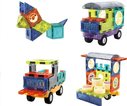 Magic Magnetic Blocks Construction & Block Building Set for kids Learning and play from 3 years above age group kids