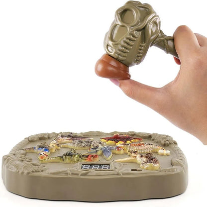 Dinosaur Whack a Mole Game that Glows with Scoring Music and Hammer Pounding Toy for Toddlers and Kids Early Educational Toys Sensory Play for Toddler Boys and Girls