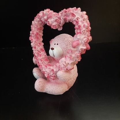 TEDDY carrying floral heart