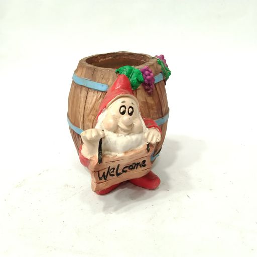 Handcraft Polyresin Welcome Santa Planter Pot for Home & office