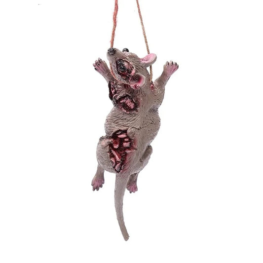 Dead Rat Hanging Halloween decor