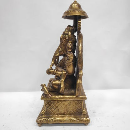 Brass ganesh idol