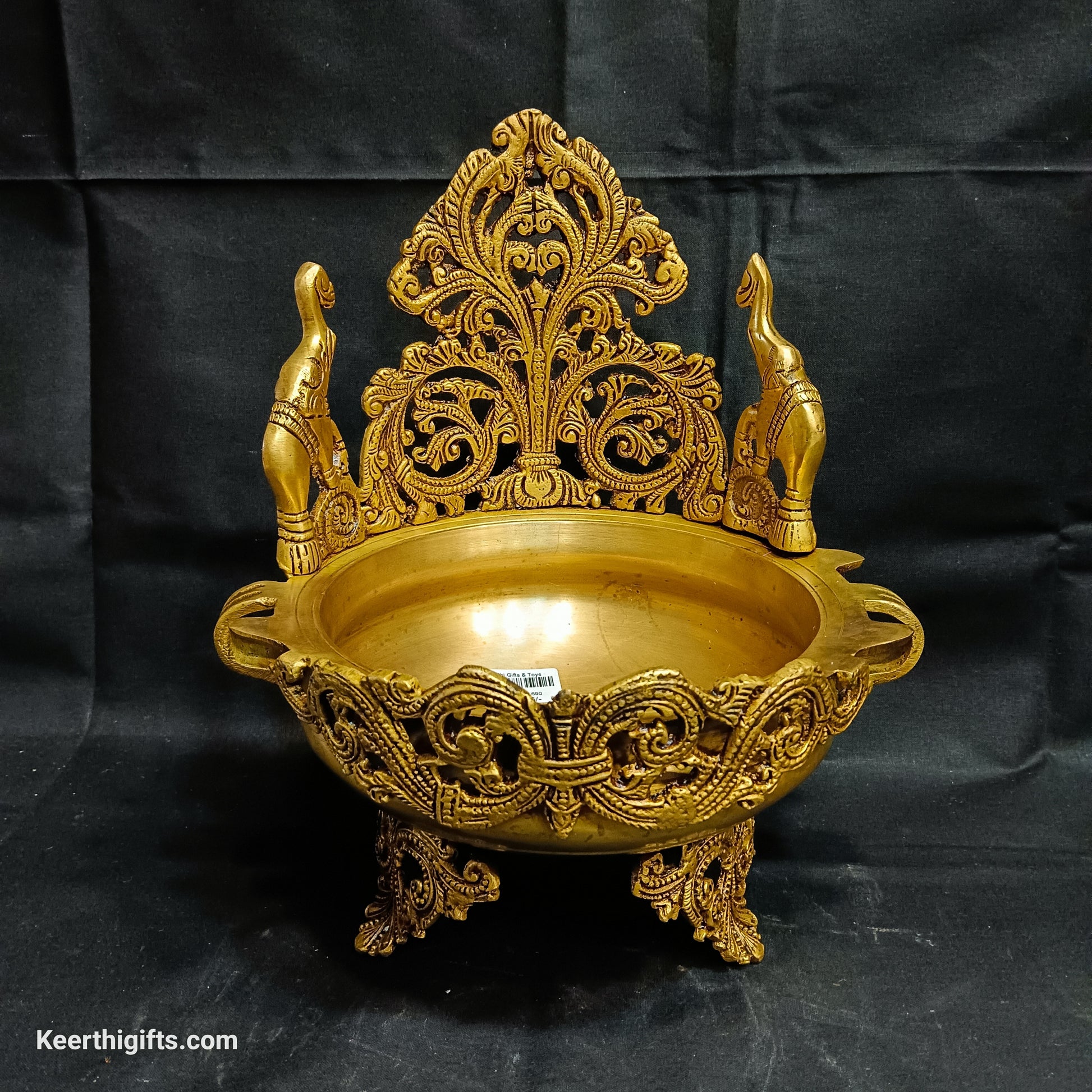 Elephant urli brass antique