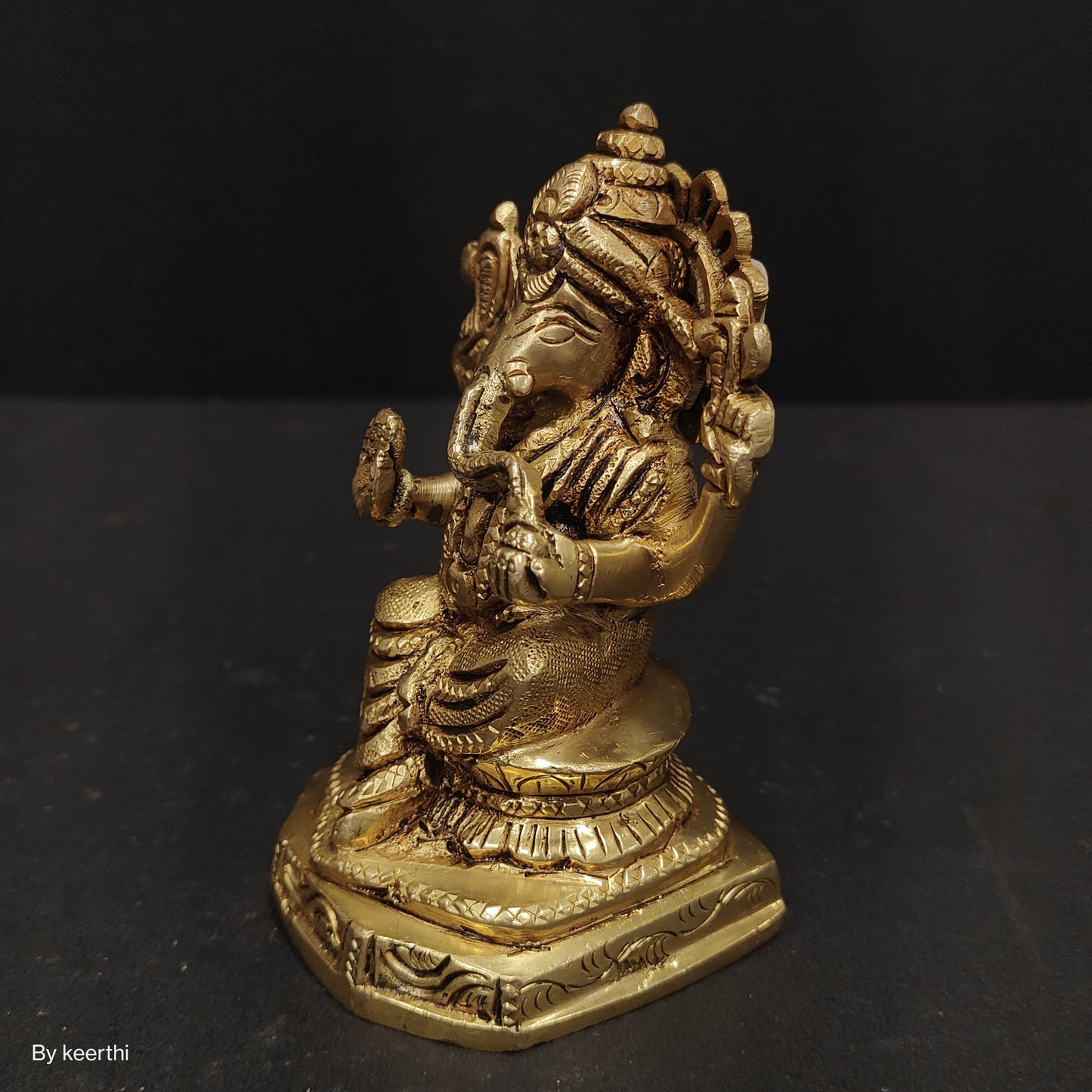 Brass Ganesh Showpiece Murti Idol Statue Sculpture Sitting