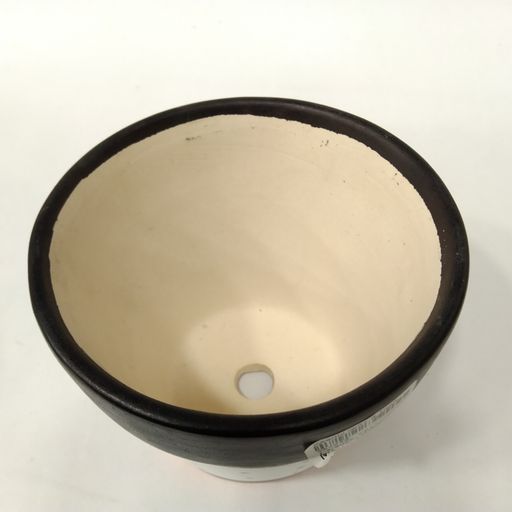 Cylindrical Shape [Multicolor] with Black Doted Pattern Planter Pot for Plants Ceramic pot