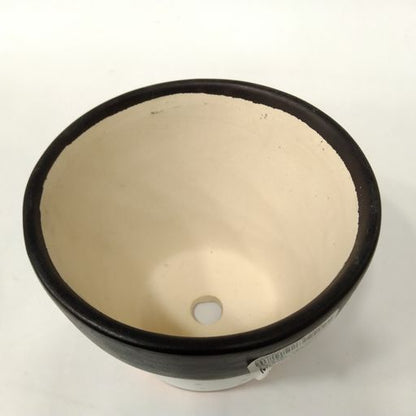 Cylindrical Shape [Multicolor] with Black Doted Pattern Planter Pot for Plants Ceramic pot