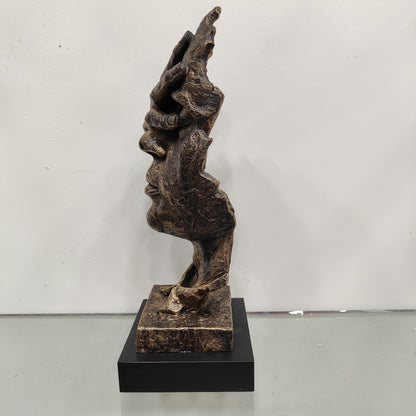 Bronze Face Sculpture