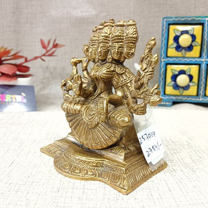 Brass Gayatri mata idol