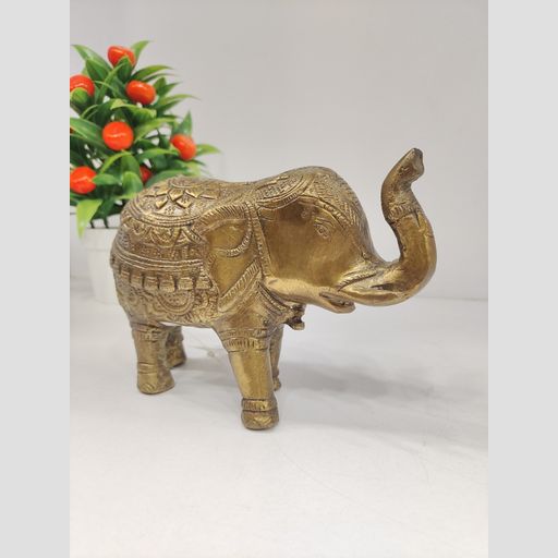 Brass handcrafted Elephant 5 inch