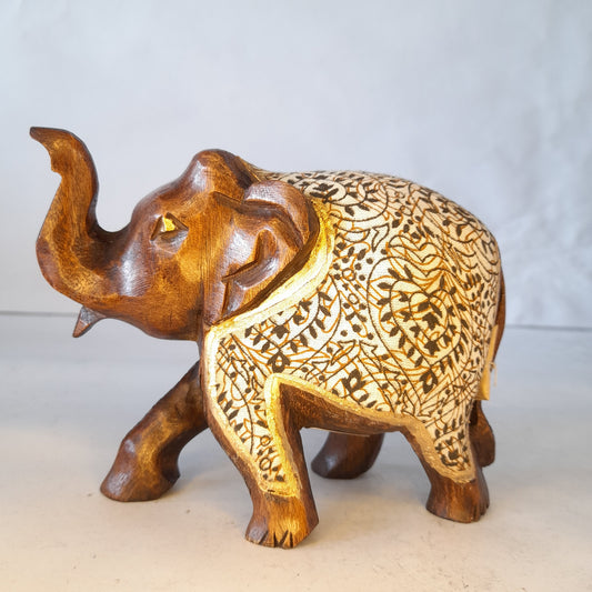 Wooden Elephant Fat T.UP With Cloth Oxod