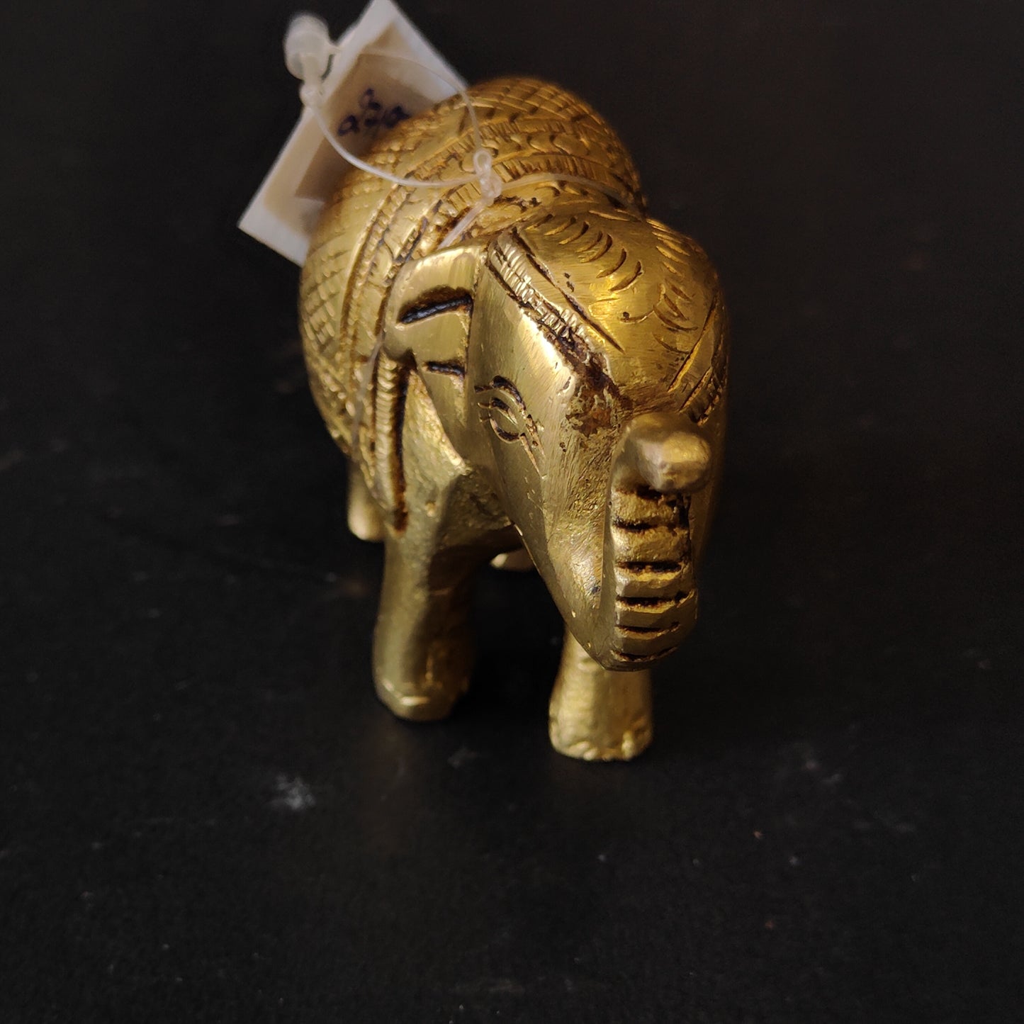 Antique Brass Trunk Up Elephant