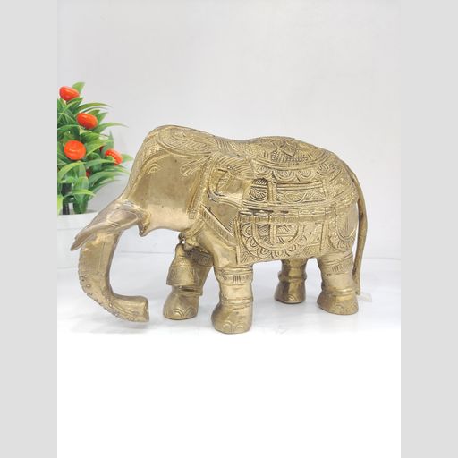 Brass Crafted Elephant Idol