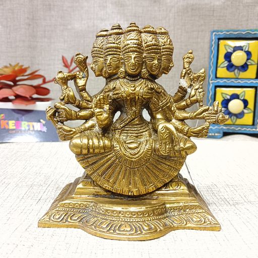 Brass Gayatri mata idol