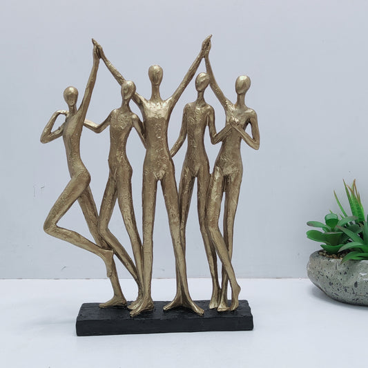 Cheering People Sculpture