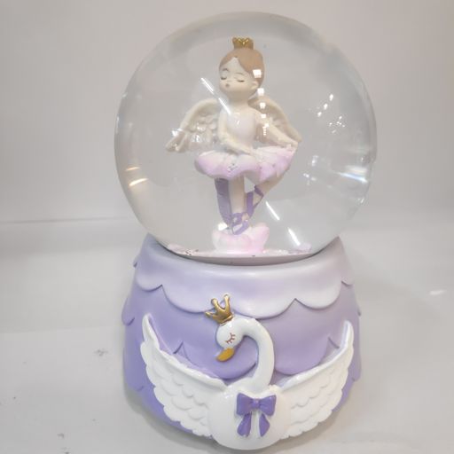 Swan Girl Snow globe