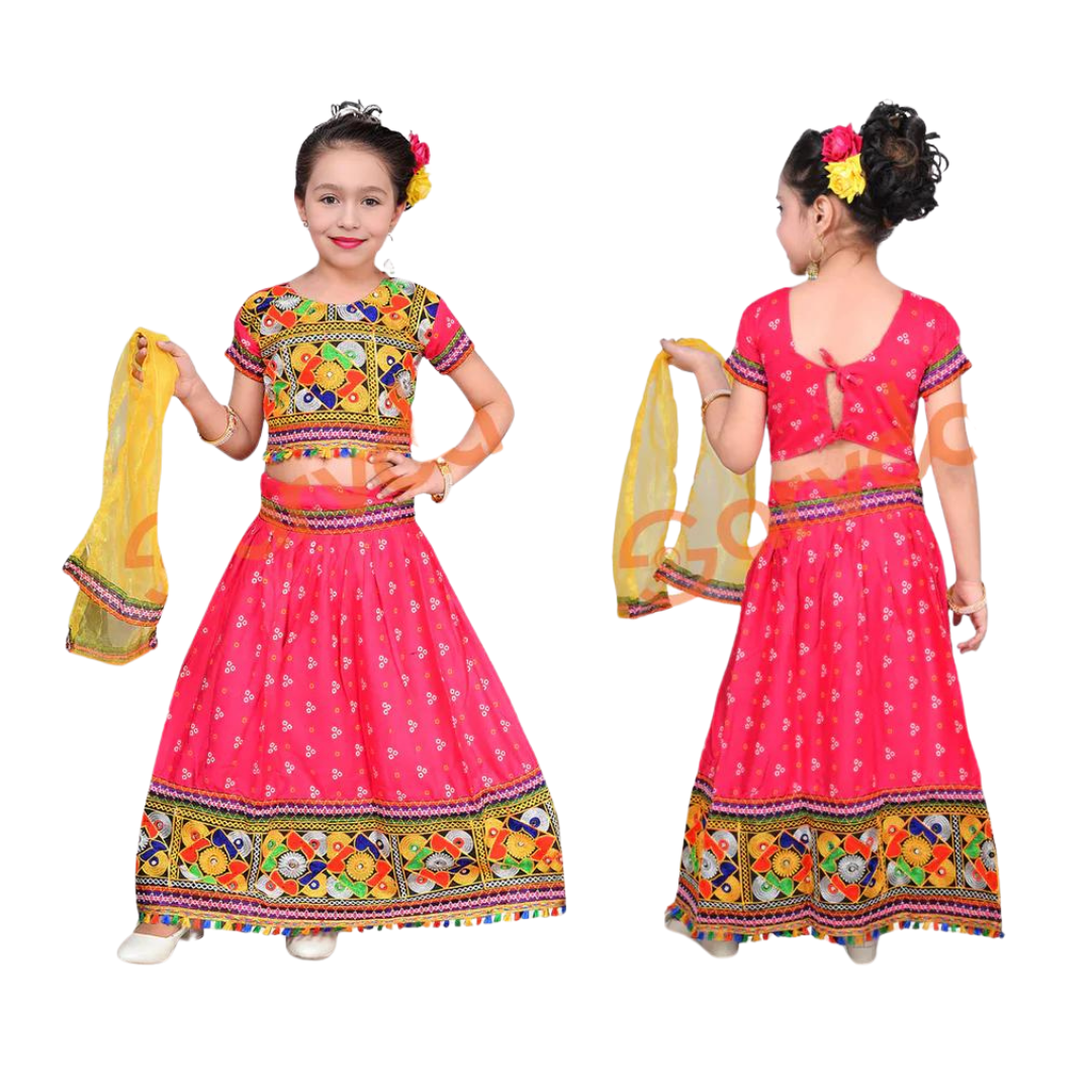 Gujrati Lahenga- Chaniya choli for kids