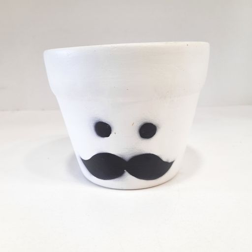 Moustache Planter Cute Desktop and Garden Flower Pot| Indoor Home Décor| Perfect for Kids Room or Gift