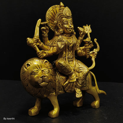 Brass Durga ma idol