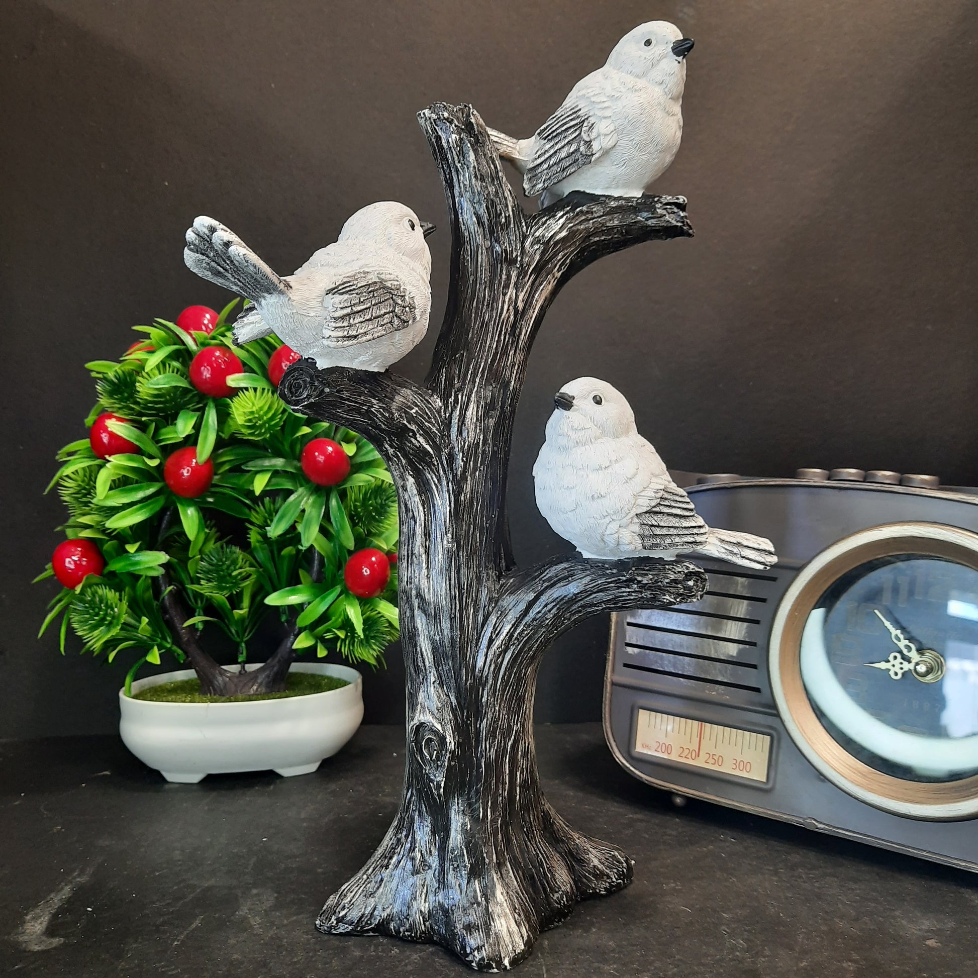 Doves seting on stem show piece
