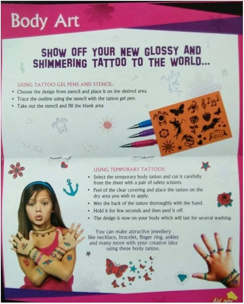 Miss Universe Beauty At Its Best Little Star 6 in 1 Combo Multicolor Art Kit for Girls Age Group 5 Years and Above