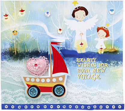 Make Your own Greeting Card, Art and Craft, Do-It-Yourself kit, Creative Craft Projects for Kids, Greeting Card Making Kit, Birthday Gift for Boys & Girls for Age from 6 to 8 & Above