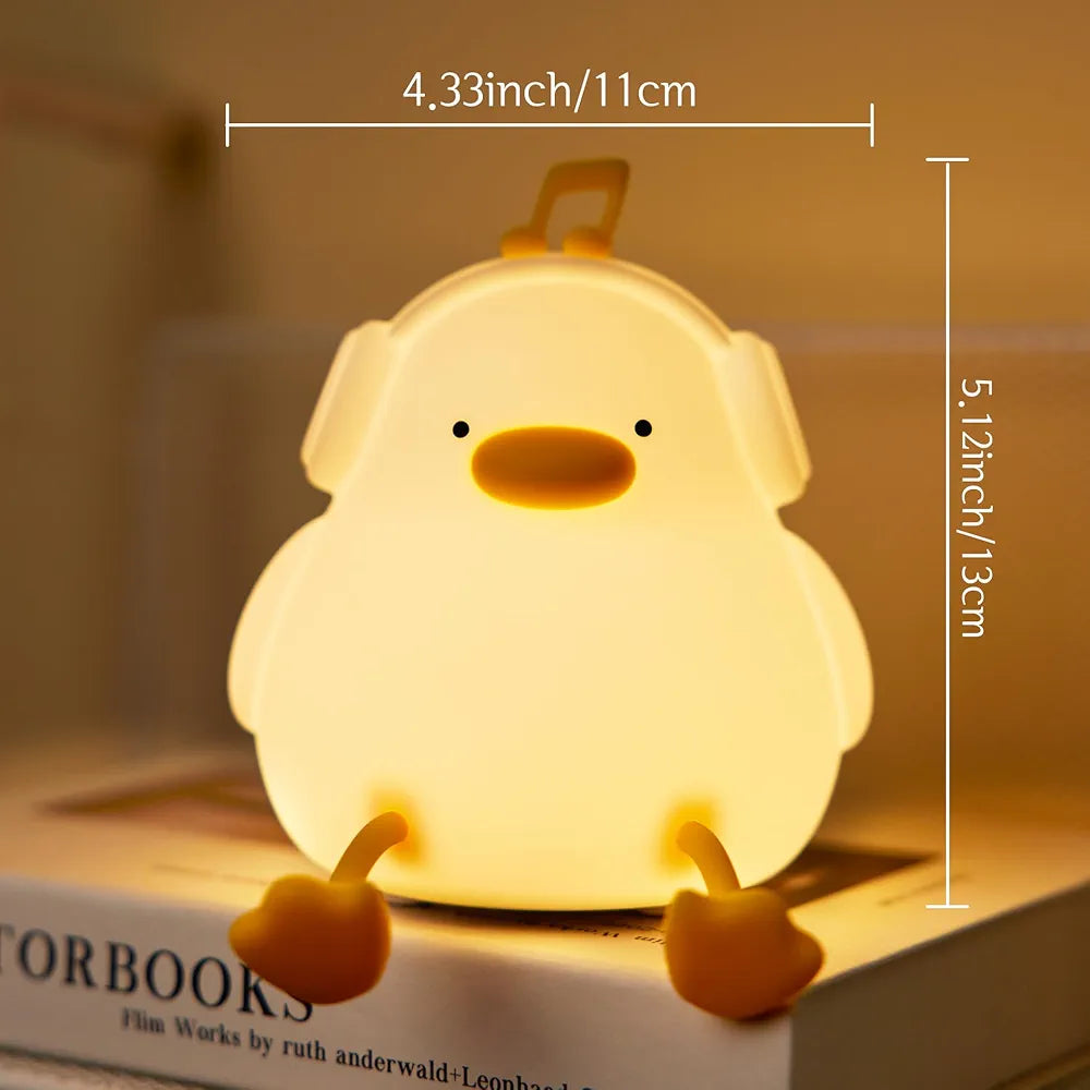 Duck Night Light - Decorate Children's Room with Cute Silicone Duck Night Lights  Birthday Gift for Adults, Teenagers and Babies