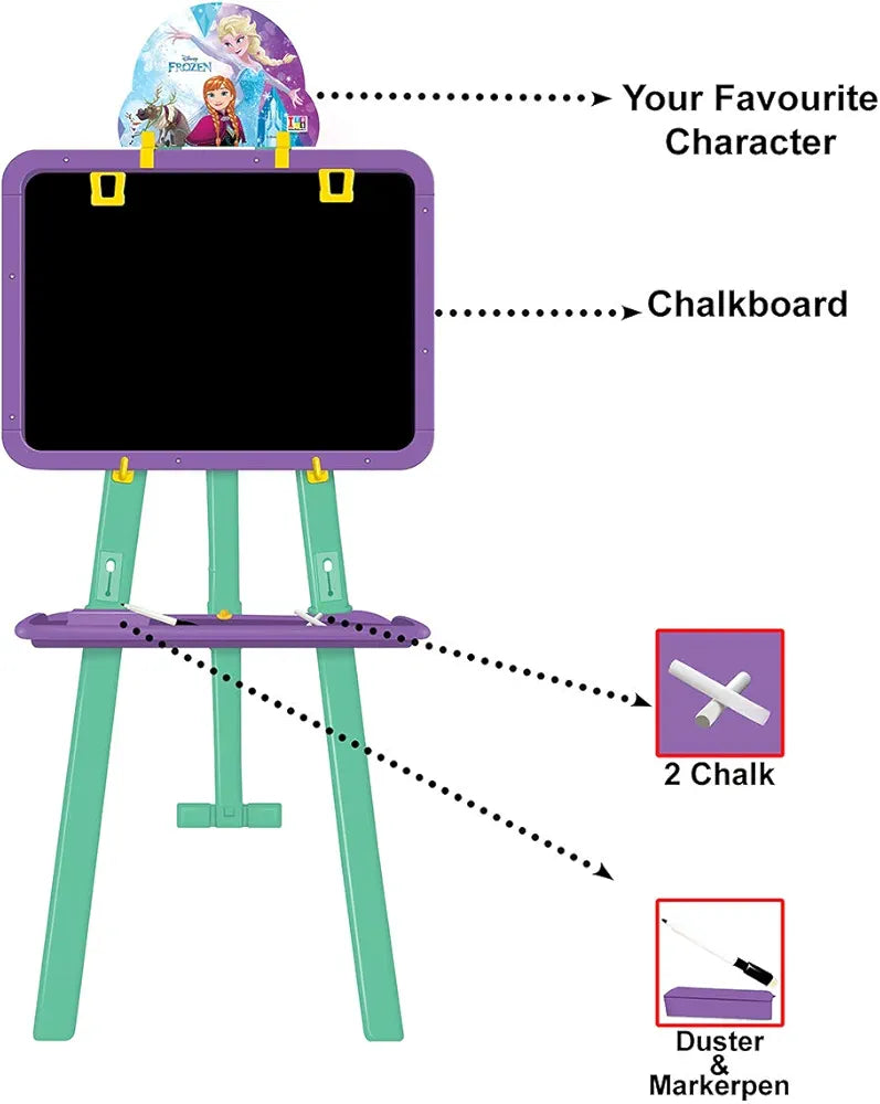 Disney Frozen 5 in 1 Easel Board Magnetic Writing Activity and Learning Activity Board for Kids