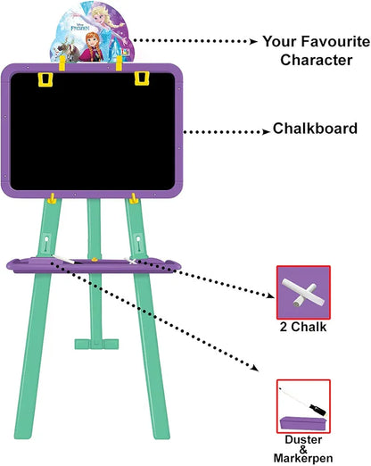 Disney Frozen 5 in 1 Easel Board Magnetic Writing Activity and Learning Activity Board for Kids