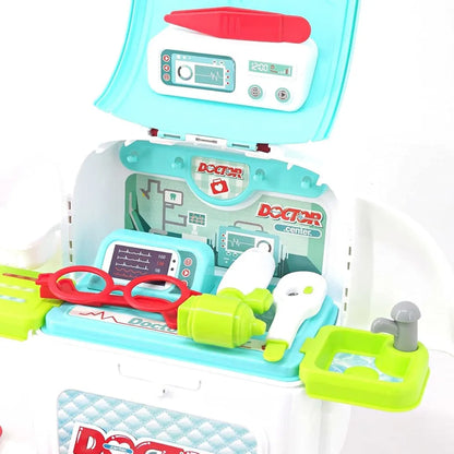 Doctor Set with Carry Bag Doctor Kit Toy for Kids 3 years above Pretend Play Toys for Kids Girls Boys Role Play Toys for Kids 2 in 1 Learning Educational Doctor Set