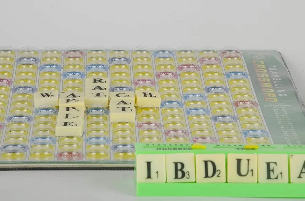 Travelling Crossword Scrabble Board Game Big Size Spelling Game for Kids and Adults Multi Player Board Game for Kids