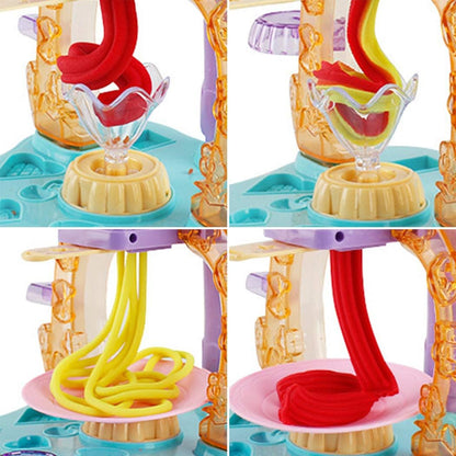 Ice Cream Color Play-Dough Toy Set for Kids Ice Cream Maker Dough with Music Light