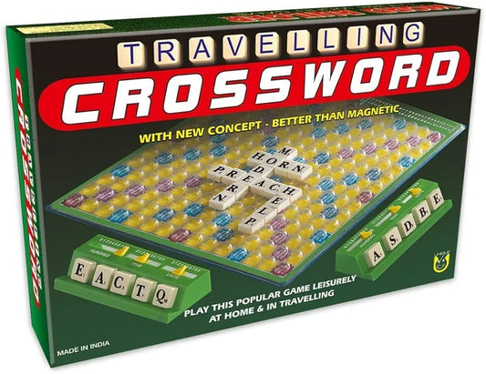 Travelling Crossword Scrabble Board Game Big Size Spelling Game for Kids and Adults Multi Player Board Game for Kids