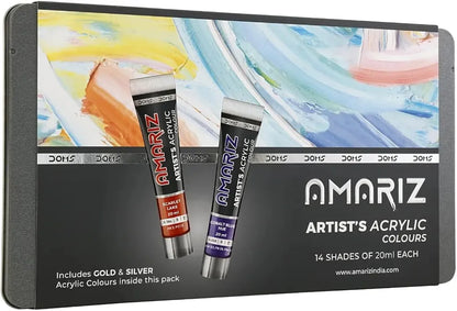 Doms Amariz Artist's Acrylic Colours.14 shades