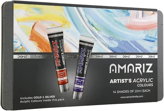 Doms Amariz Artist's Acrylic Colours.14 shades