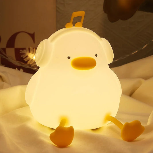 Duck Night Light - Decorate Children's Room with Cute Silicone Duck Night Lights  Birthday Gift for Adults, Teenagers and Babies