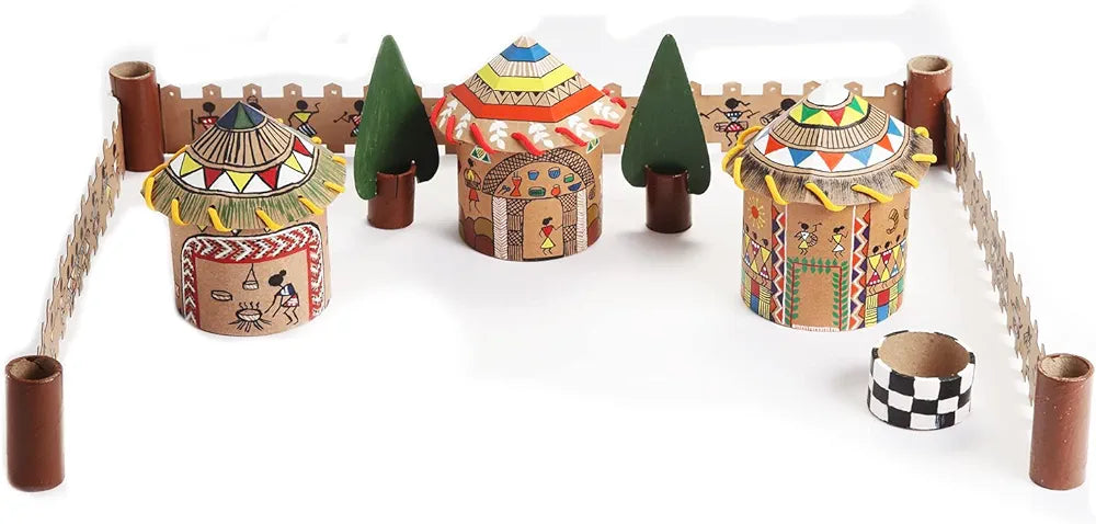 FUN Warli Village Art and Craft Kit Ancient Art of India Hobby Kit for Girls Age 8 Years and Above gifts