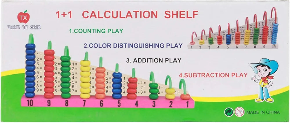 Calculation Shelf Counting Play Color Distinguishing play Addition play Subtraction play Math Calculation Kit For Kids Learning