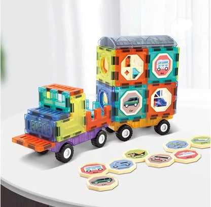 Magic Magnetic Blocks Construction & Block Building Set for kids Learning and play from 3 years above age group kids