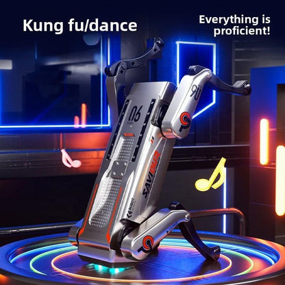 Smart RC Mechanical Big Dog Toy Language Interaction Remote Control Stunt Action Robot Dog White / Gray