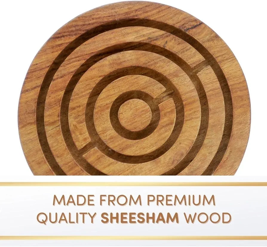 Wooden Maze and Labyrinth Puzzle Game for Kids Bhool Bhulaiyaa Indoor Activity Board Game for Children Brain Teaser Toys