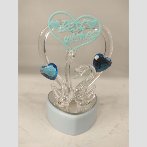 Swan crystal glass