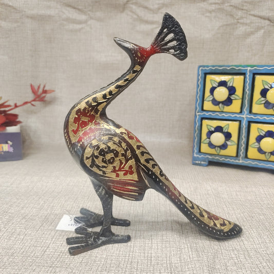 Brass antique peacock