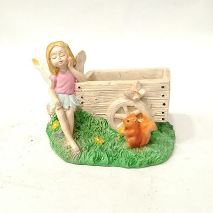Handicraft Angel Butterfly Girl Flower Pot Succulent Planter Ceramic pot