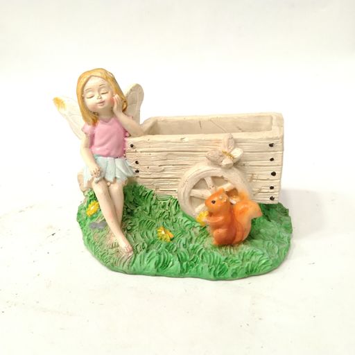 Handicraft Angel Butterfly Girl Flower Pot Succulent Planter Ceramic pot