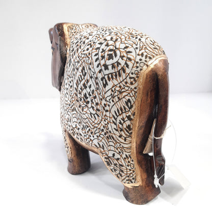 Wooden Elephant Fat T.UP With Cloth Oxod