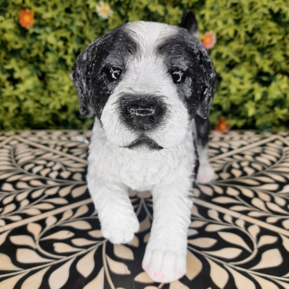 Cute realistic puppy show piece